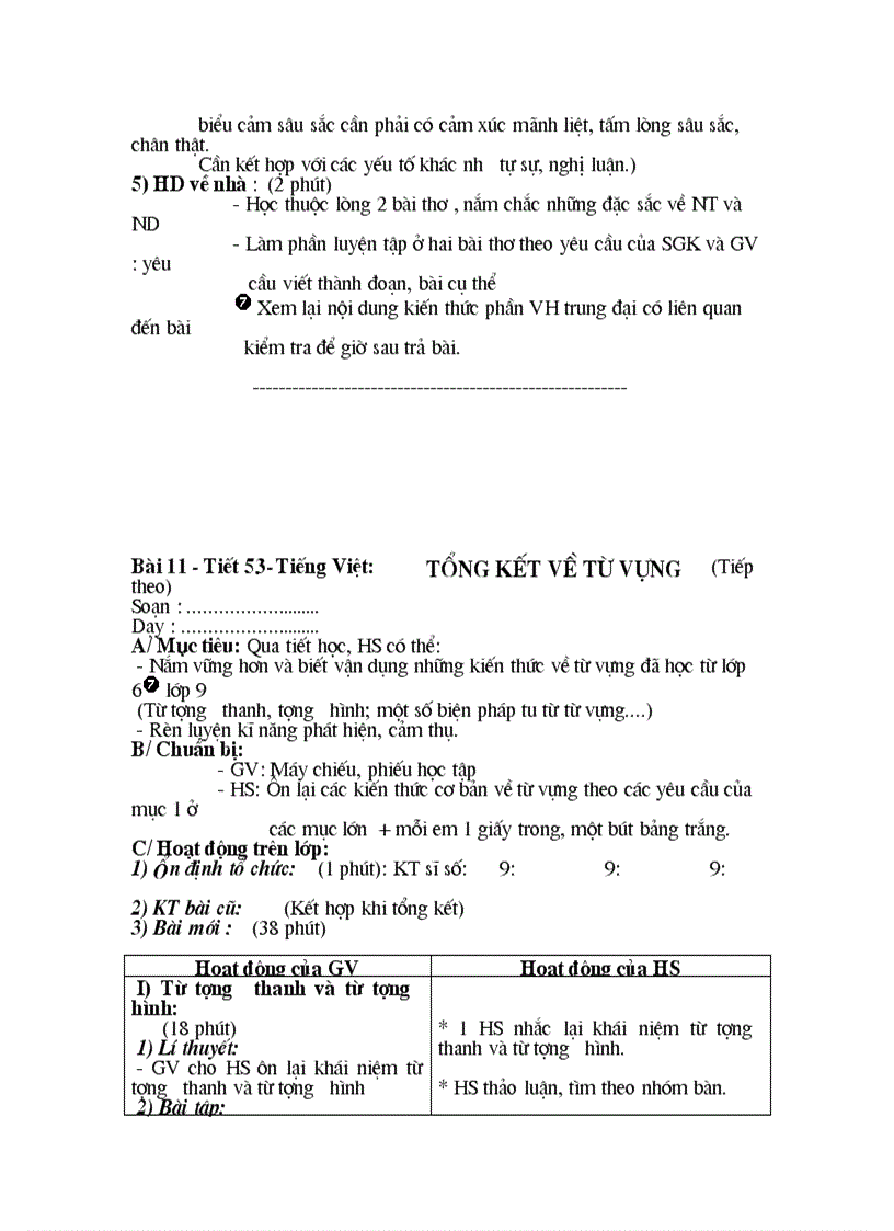 image for page Ngữ văn 9 tự chọn tuần 11