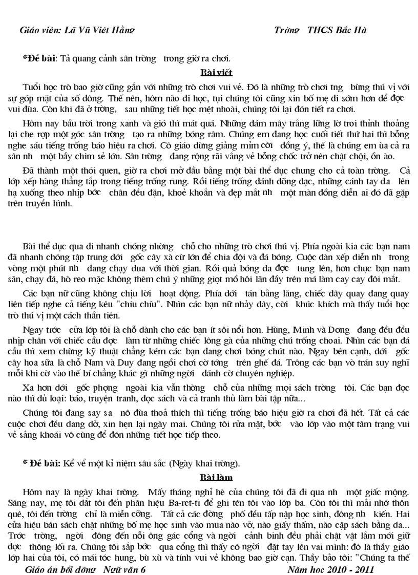 image for page Nhung bai van mau lop 6