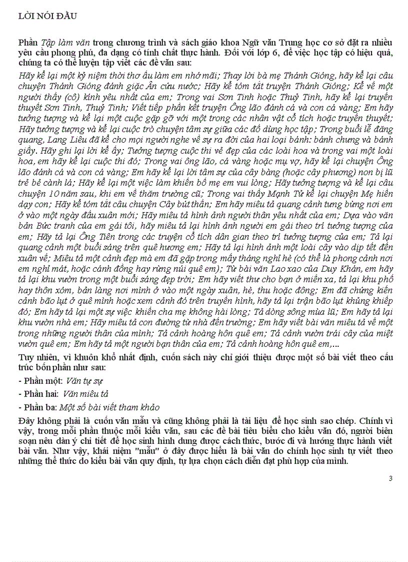 image for page Những bài TLV mẫu của lớp 6