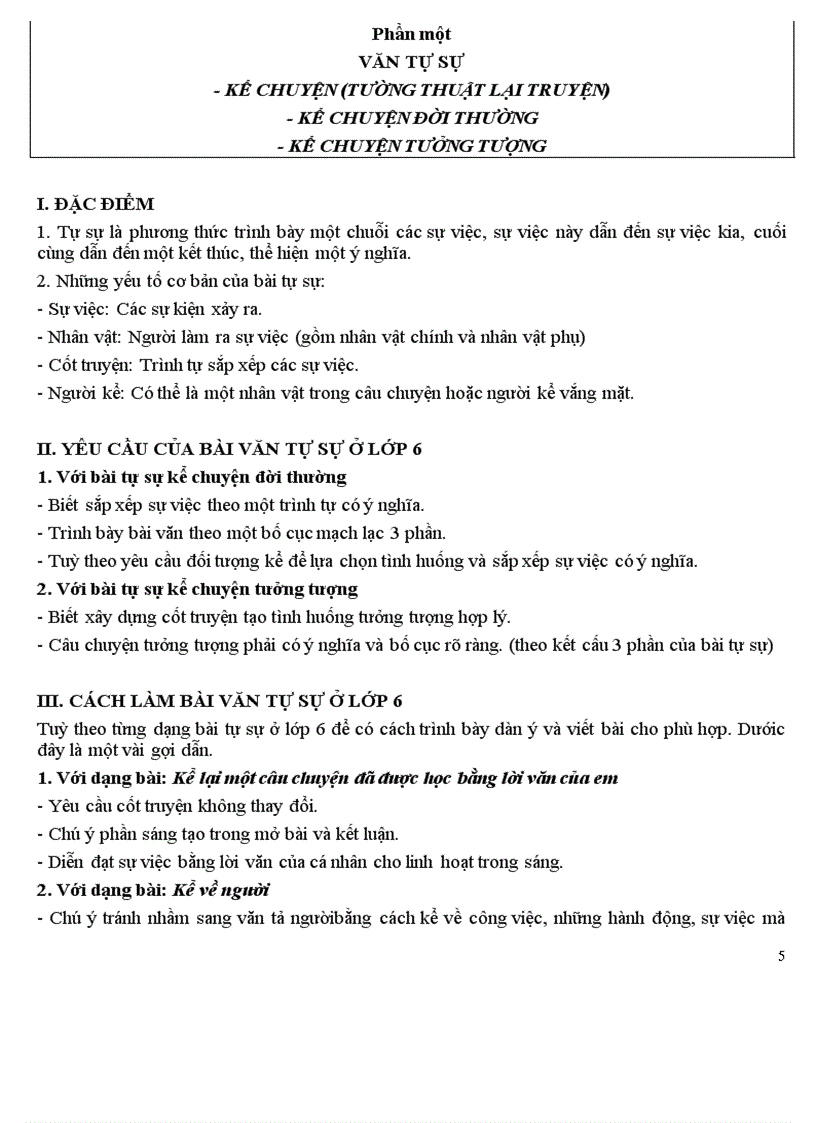 image for page Những bài TLV mẫu của lớp 6