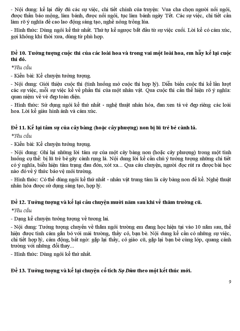 image for page Những bài TLV mẫu của lớp 6