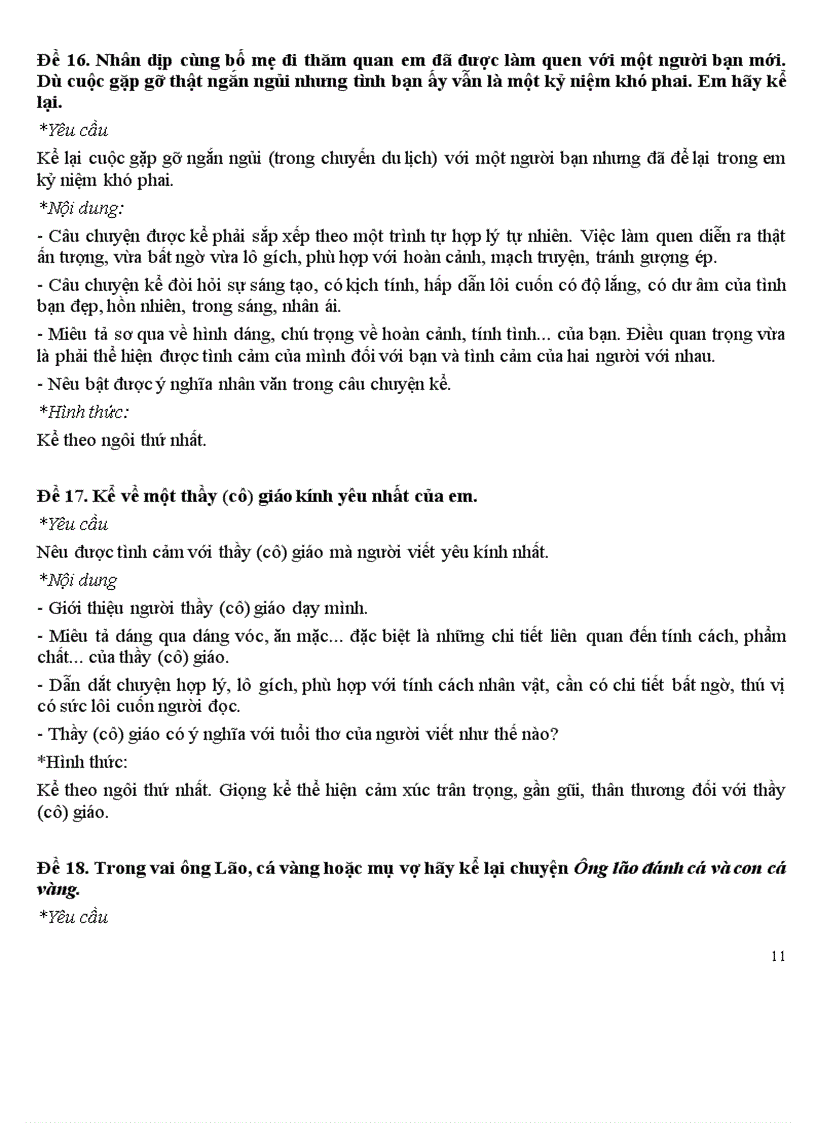 image for page Những bài TLV mẫu của lớp 6