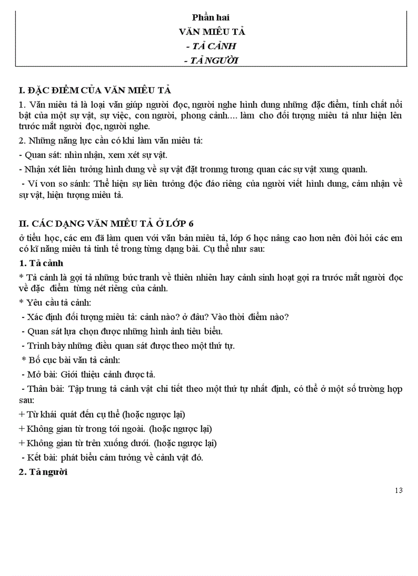 image for page Những bài TLV mẫu của lớp 6