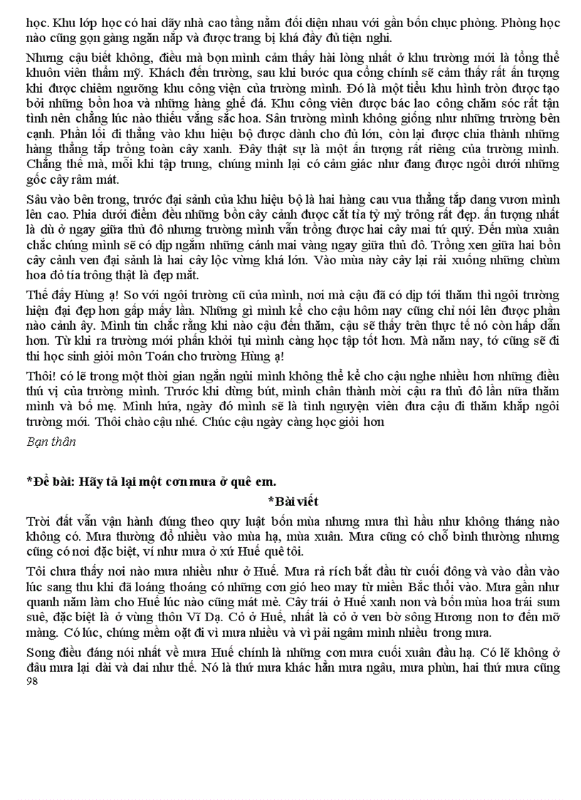 image for page Những bài TLV mẫu của lớp 6