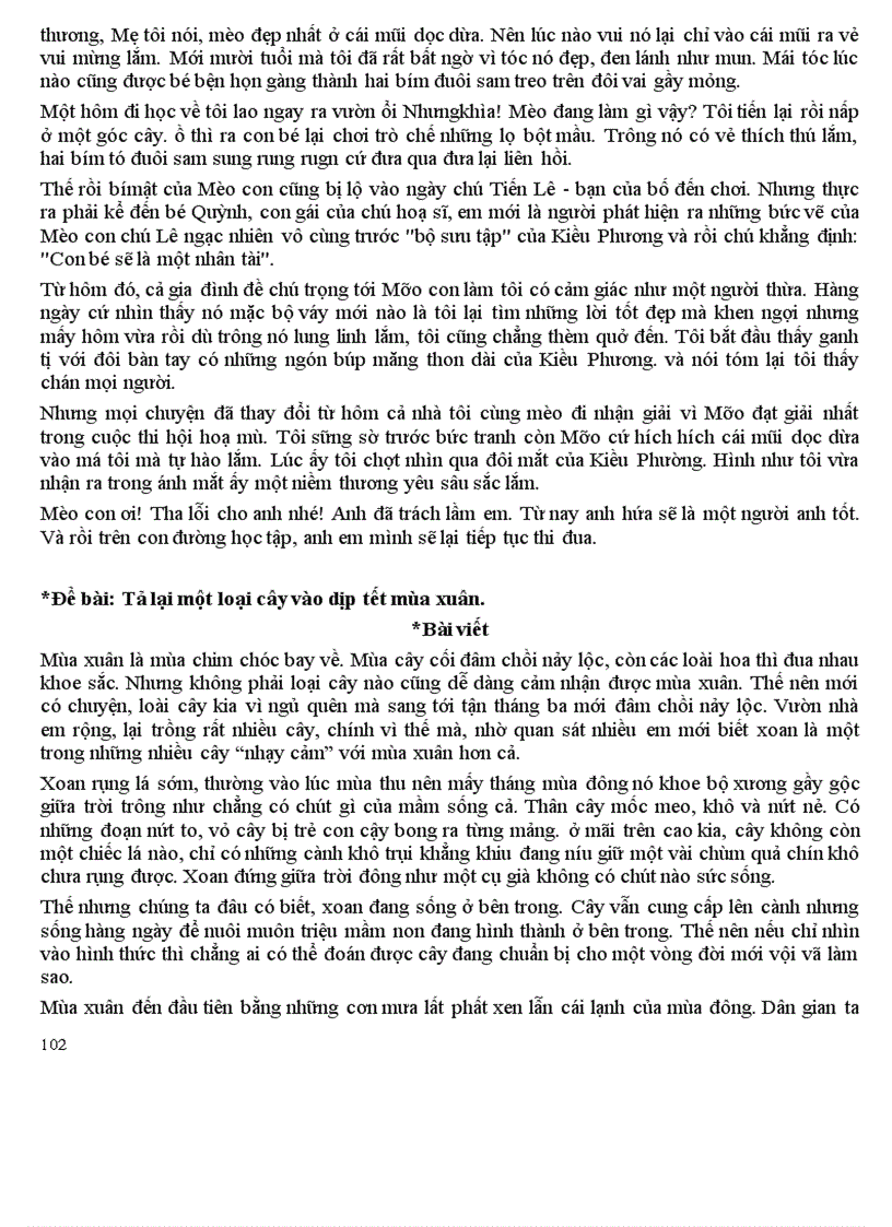 image for page Những bài TLV mẫu của lớp 6