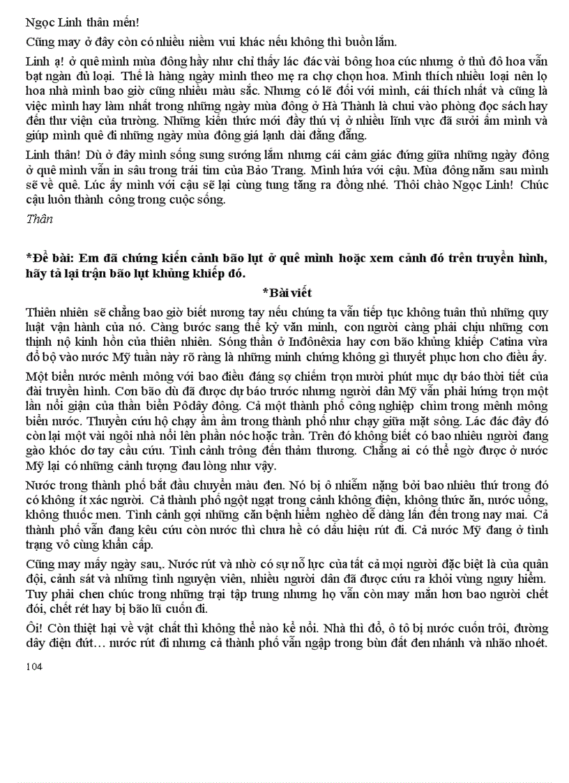 image for page Những bài TLV mẫu của lớp 6