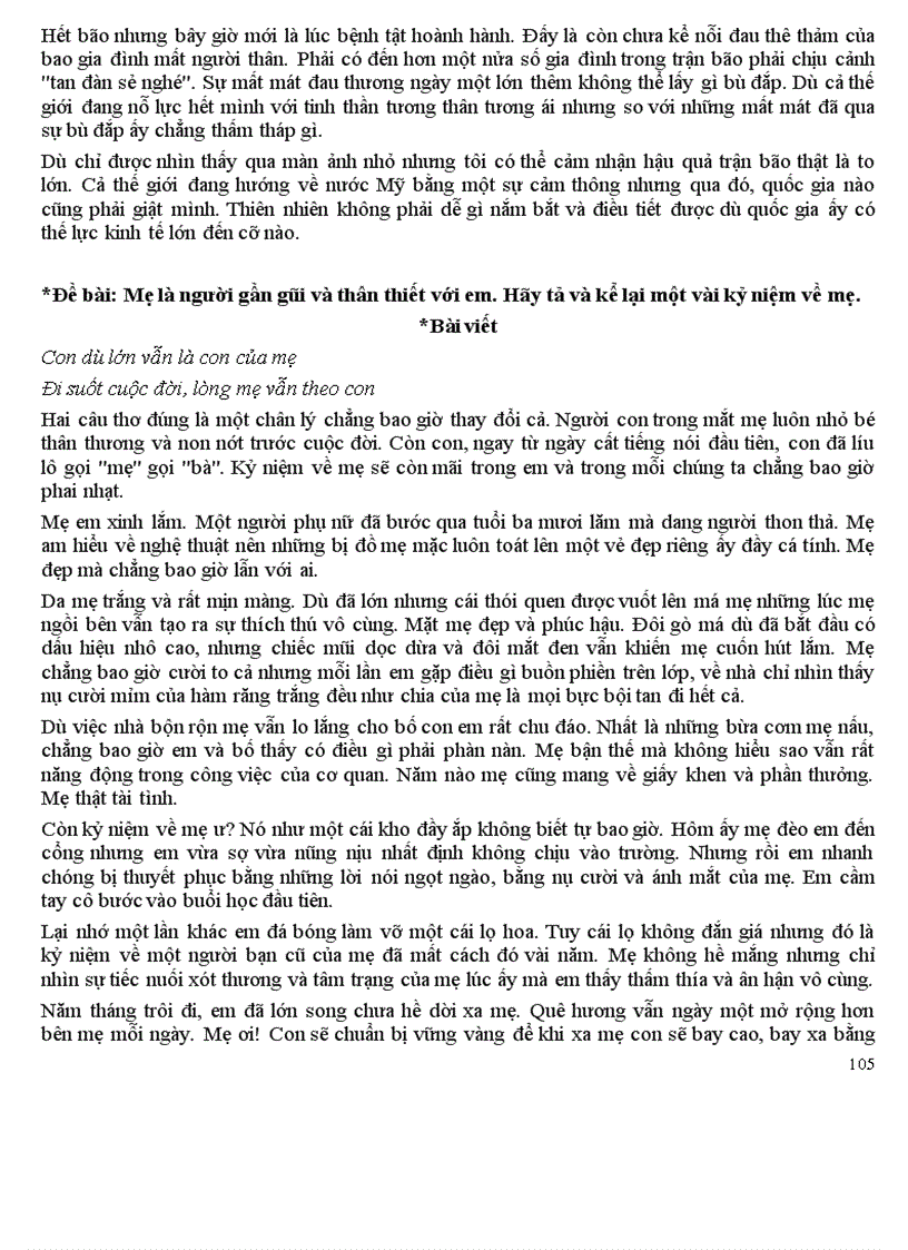 image for page Những bài TLV mẫu của lớp 6