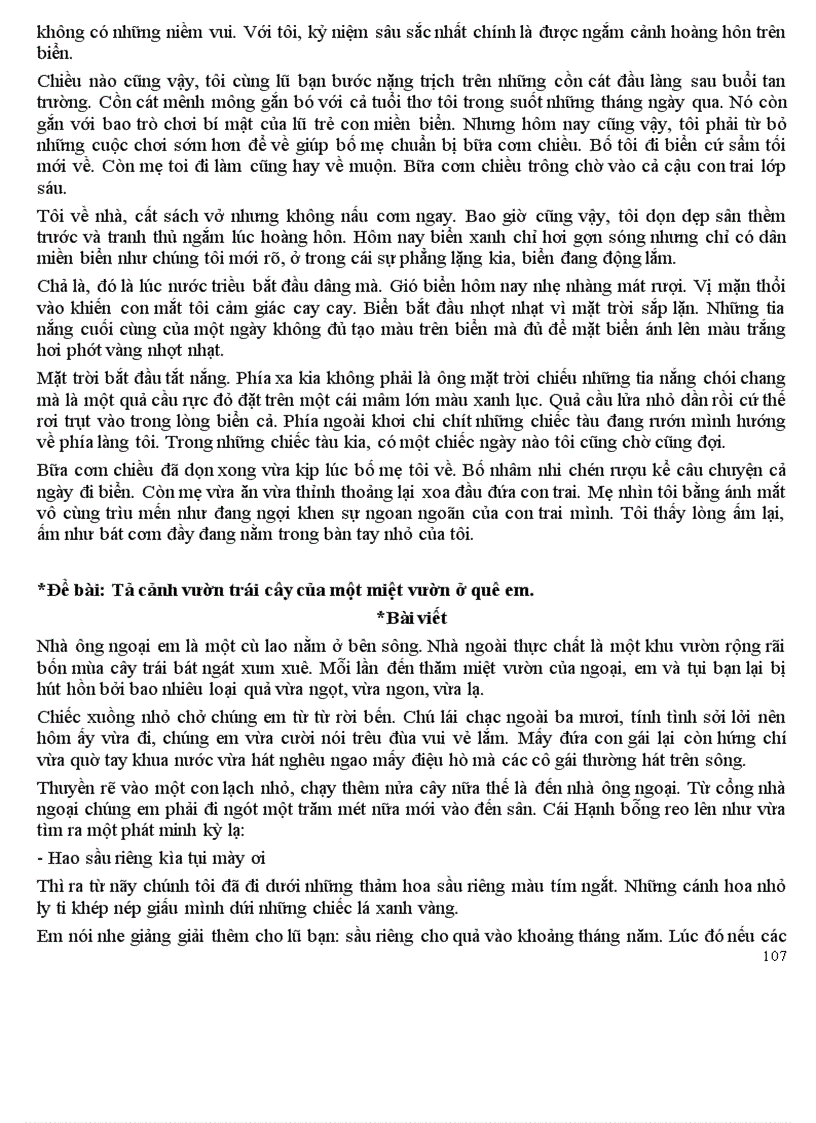 image for page Những bài TLV mẫu của lớp 6