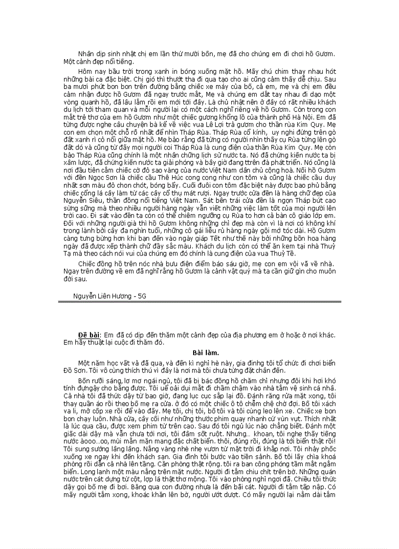 image for page Những bài văn miêu tả mẫu