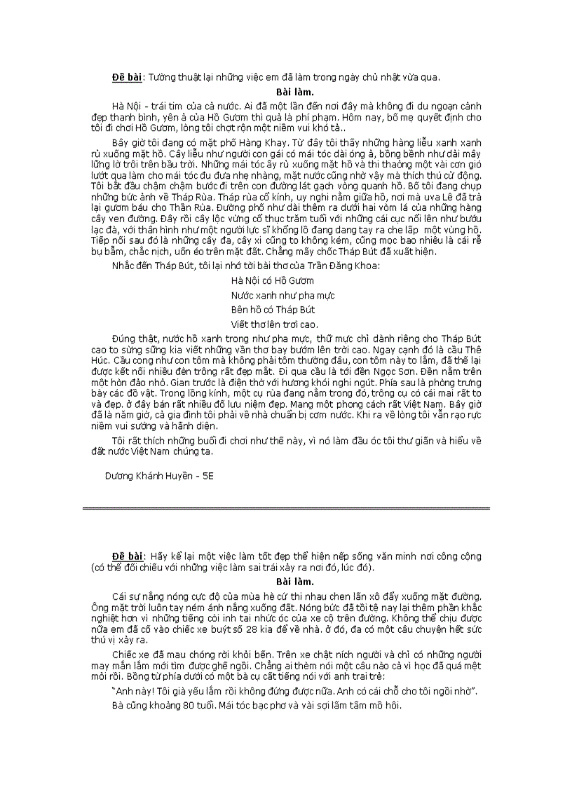 image for page Những bài văn miêu tả mẫu