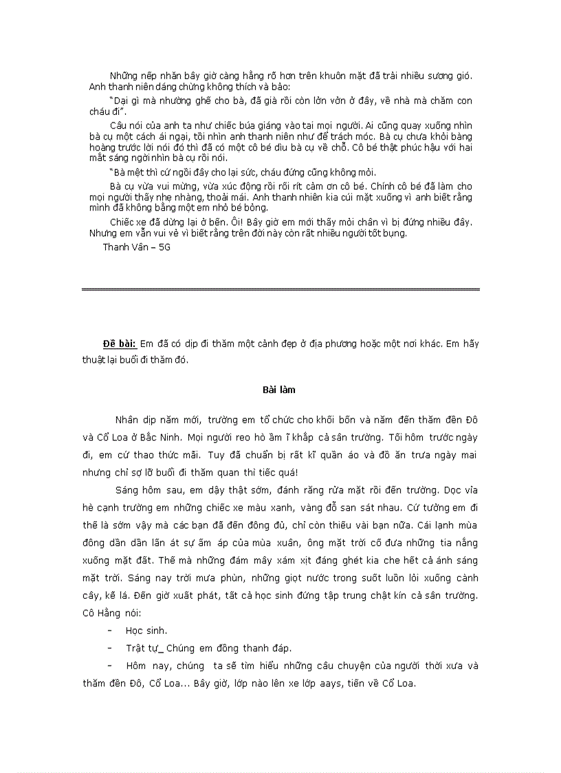 image for page Những bài văn miêu tả mẫu