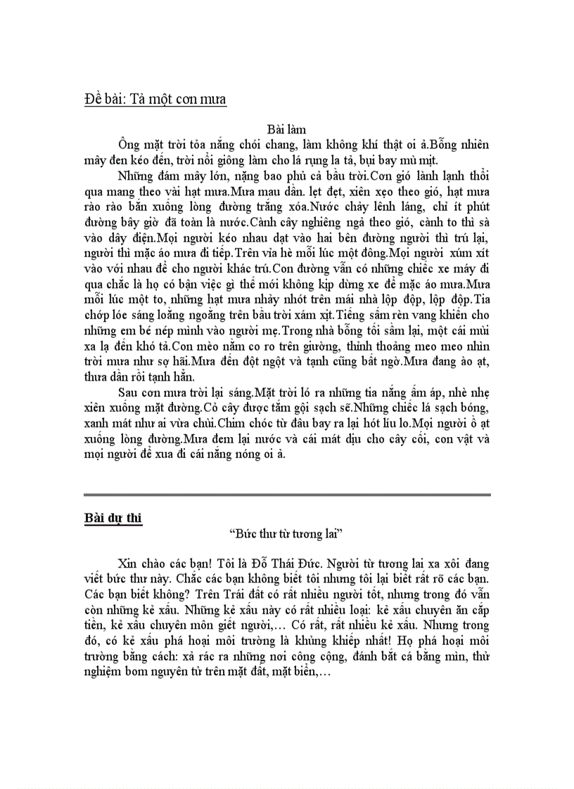 image for page Những bài văn miêu tả mẫu