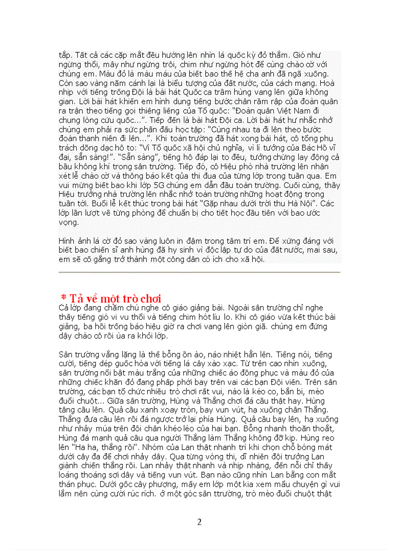 image for page Ôn văn 6 Văn miêu tả