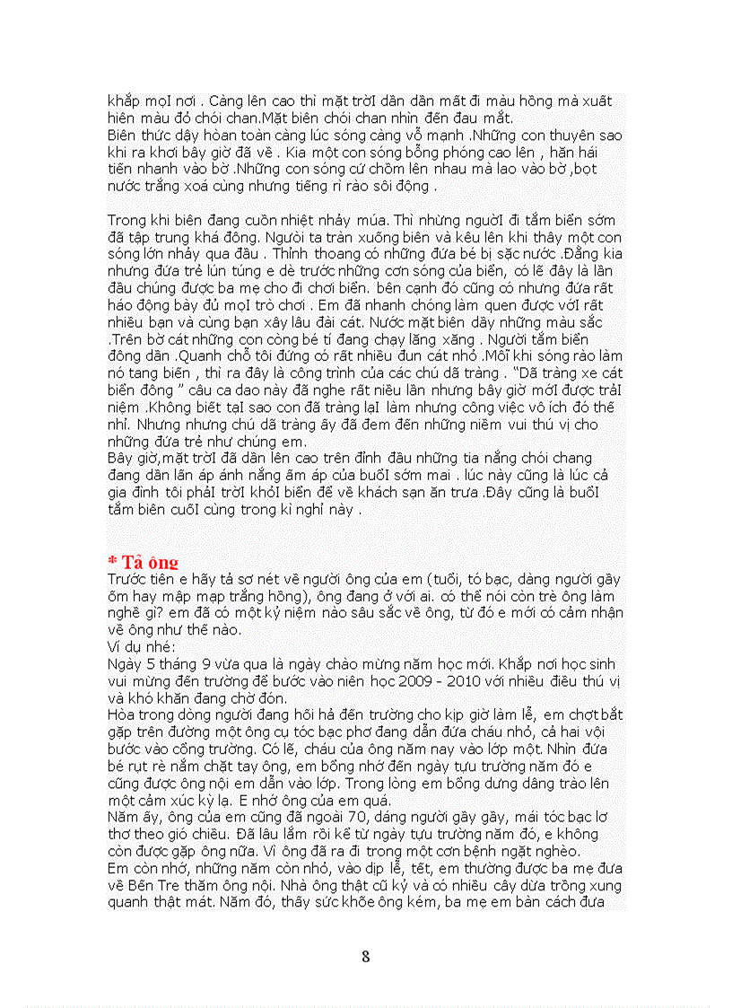 image for page Ôn văn 6 Văn miêu tả