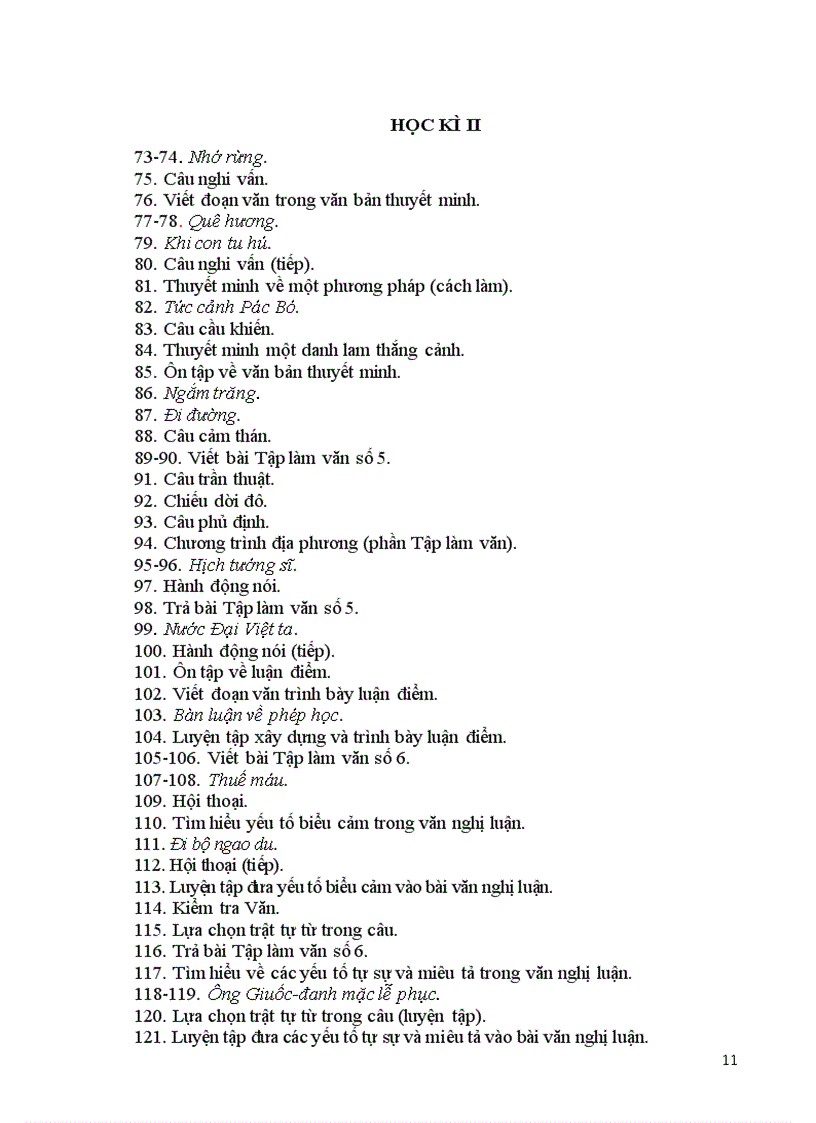 image for page Phân phối chương trình môn ngữ văn