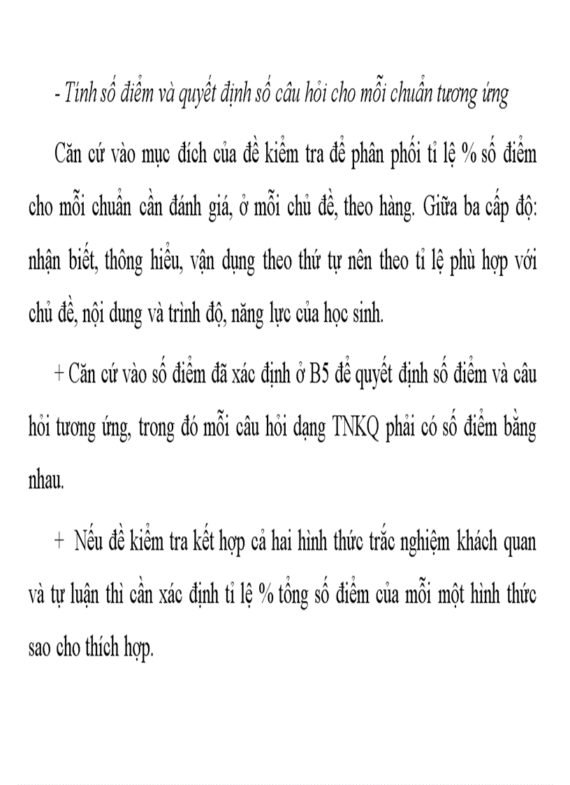 image for page Quy trình xây dựng ma trận đề kiểm tra THCS