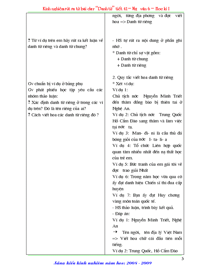 image for page Skkn văn 6 kn dạy bài danh từ