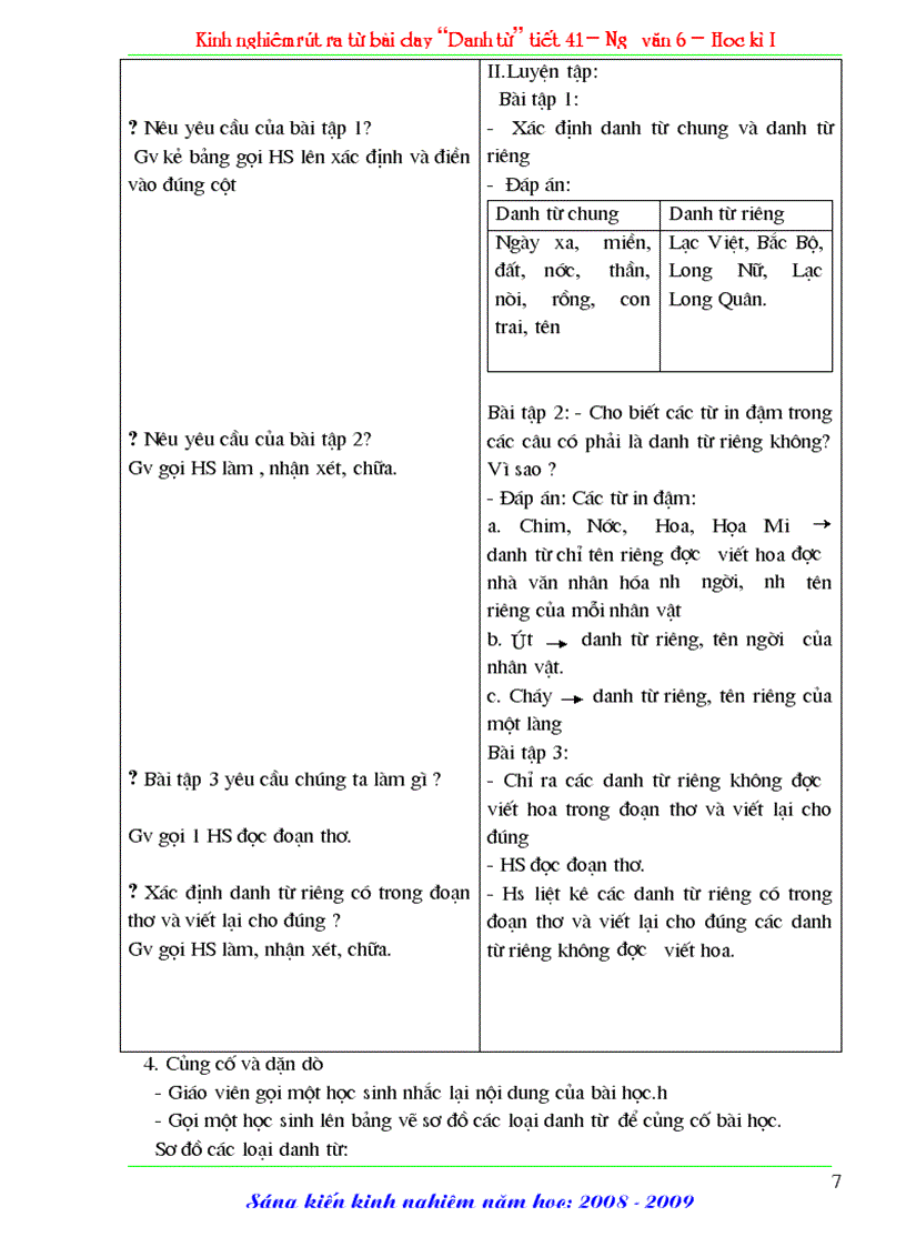 image for page Skkn văn 6 kn dạy bài danh từ