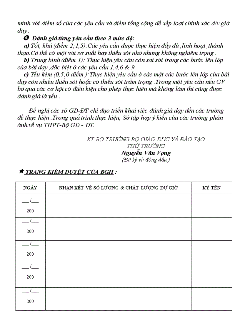 image for page Sổ dự giờ của GV