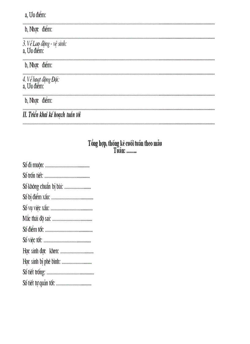 image for page Sổ theo dõi của lớp trưởng