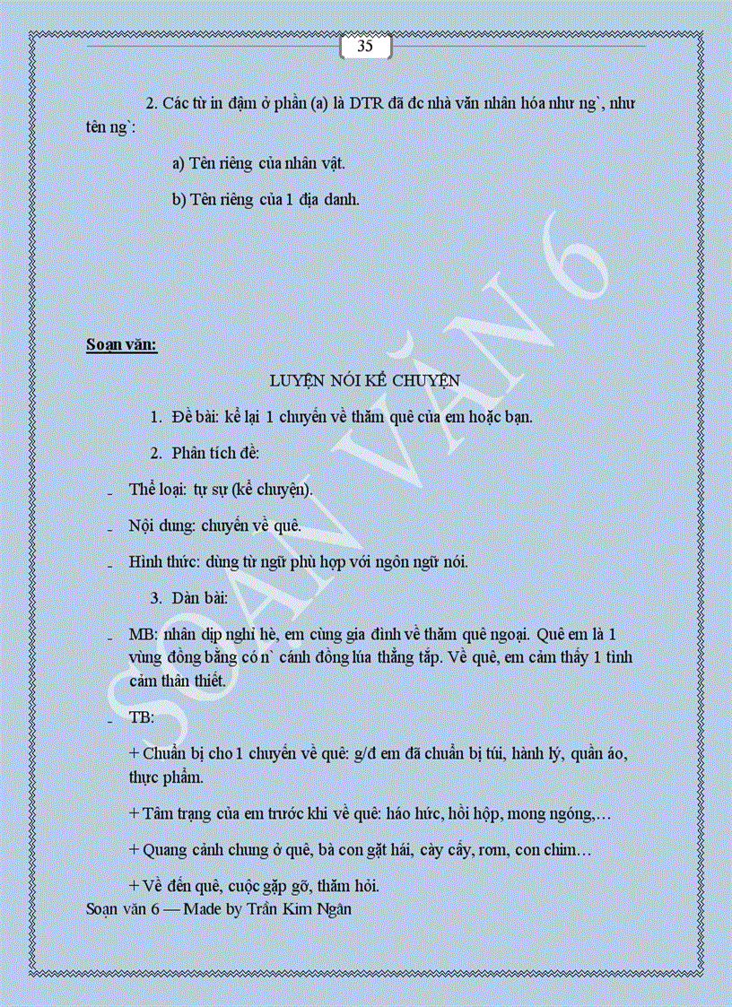 image for page Soạn văn 6 HKI