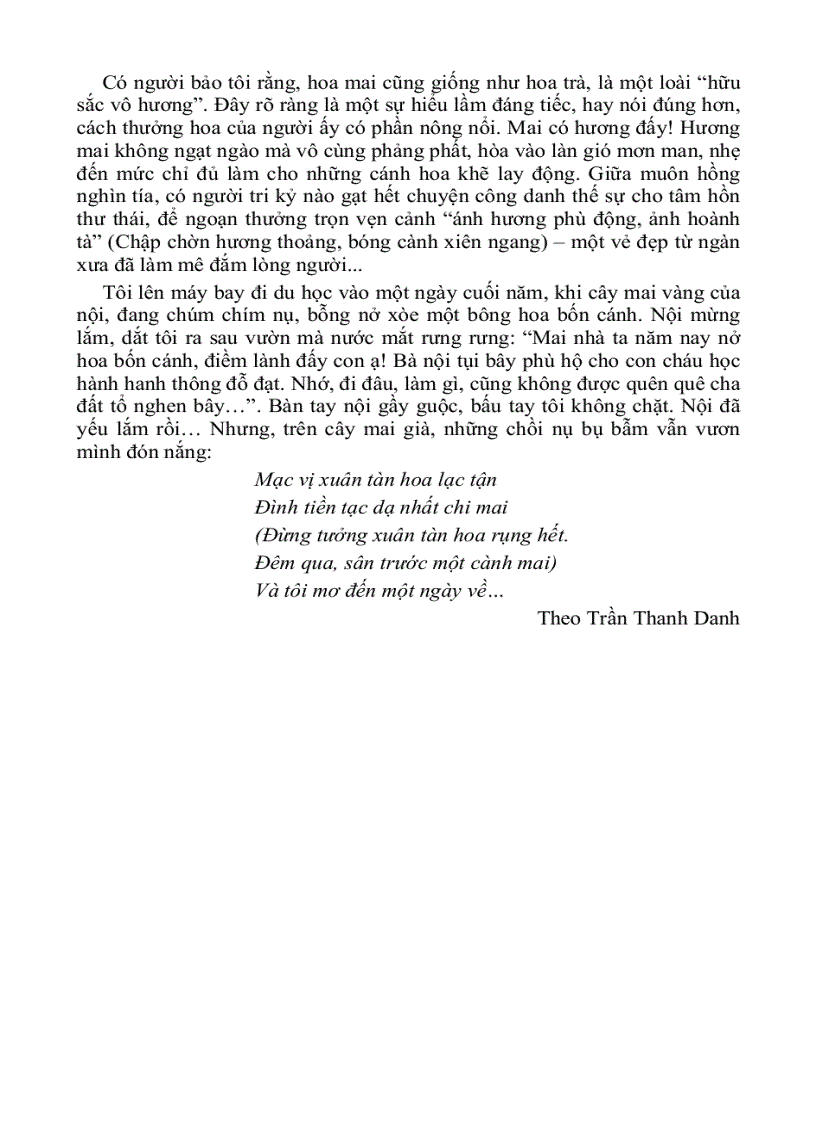 image for page Tả cây đào cây mai ngày tết