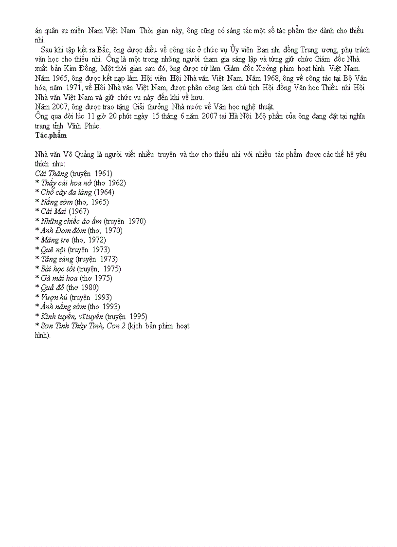 image for page Tác giả trong chương trình ngữ văn 6 phần 2