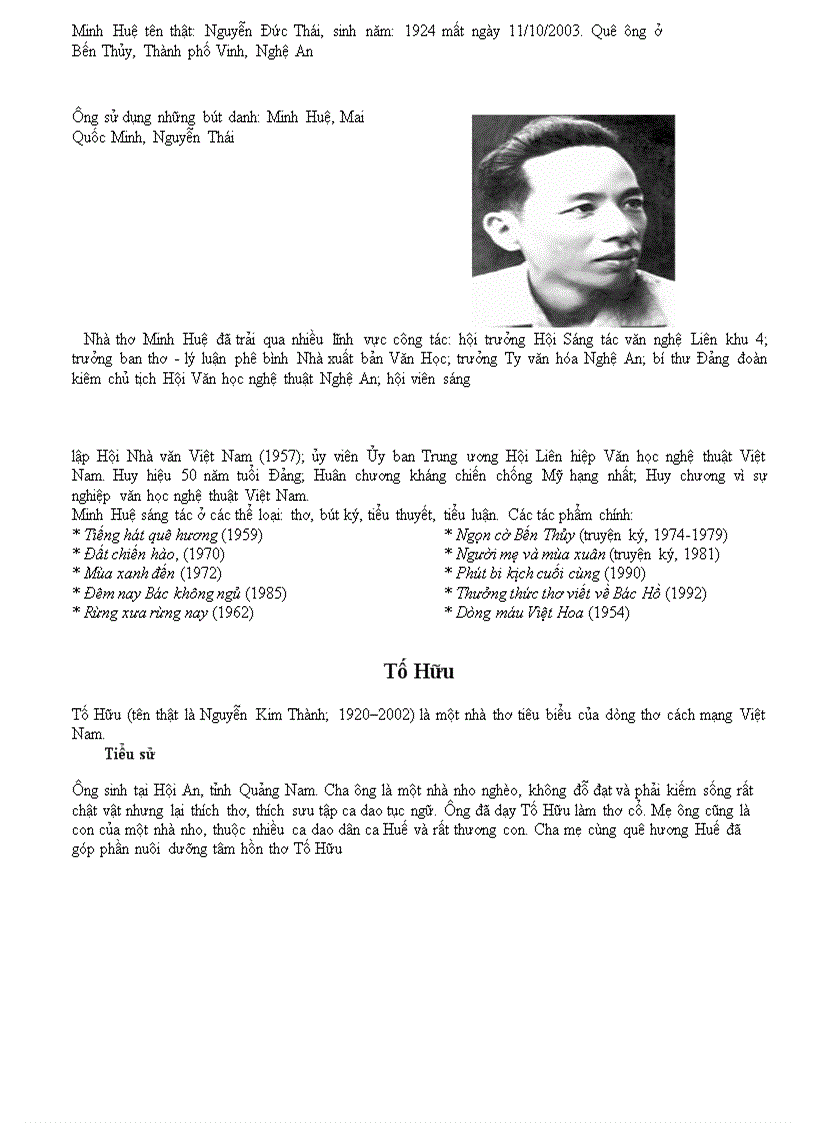 image for page Tác giả trong chương trình ngữ văn 6 phần 3