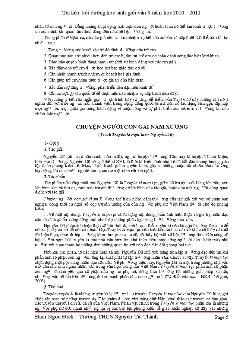 image for page Tài liệu bồi dưỡng HS giỏi văn 9