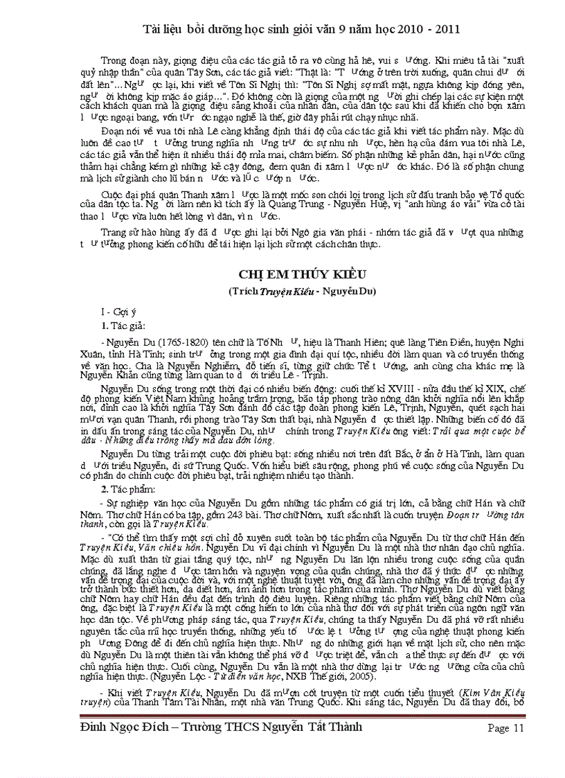 image for page Tài liệu bồi dưỡng HS giỏi văn 9