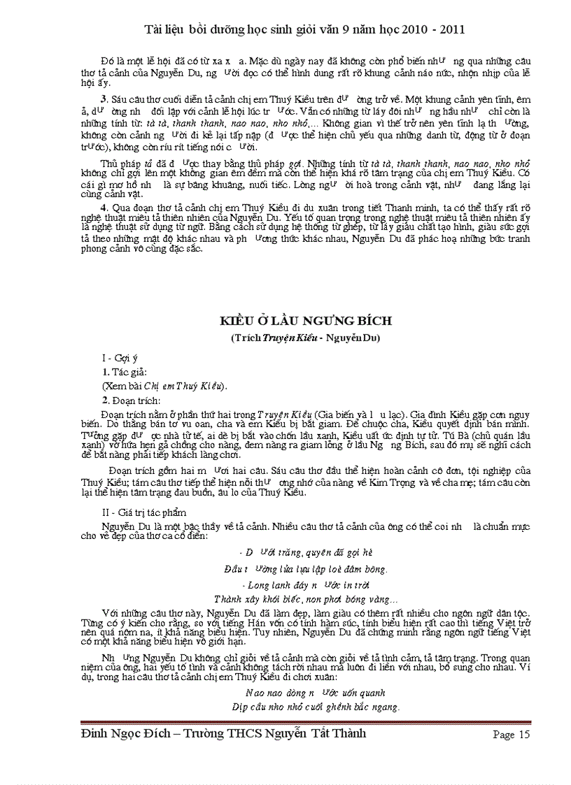 image for page Tài liệu bồi dưỡng HS giỏi văn 9