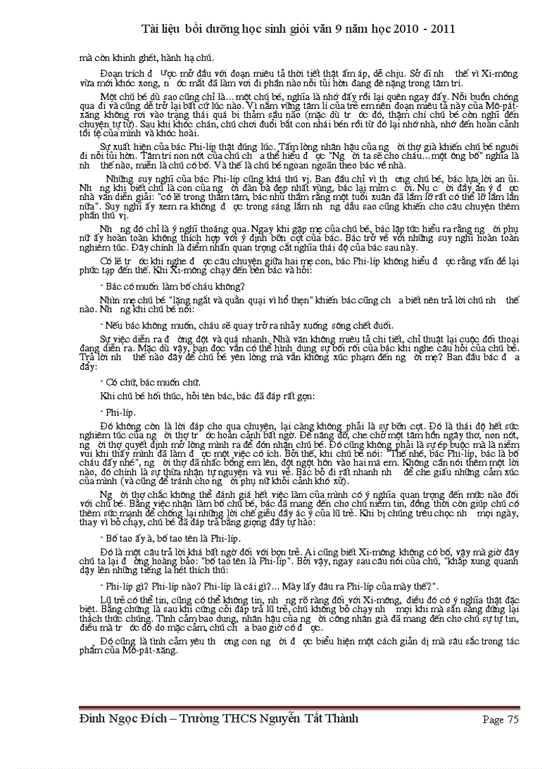 image for page Tài liệu bồi dưỡng HS giỏi văn 9