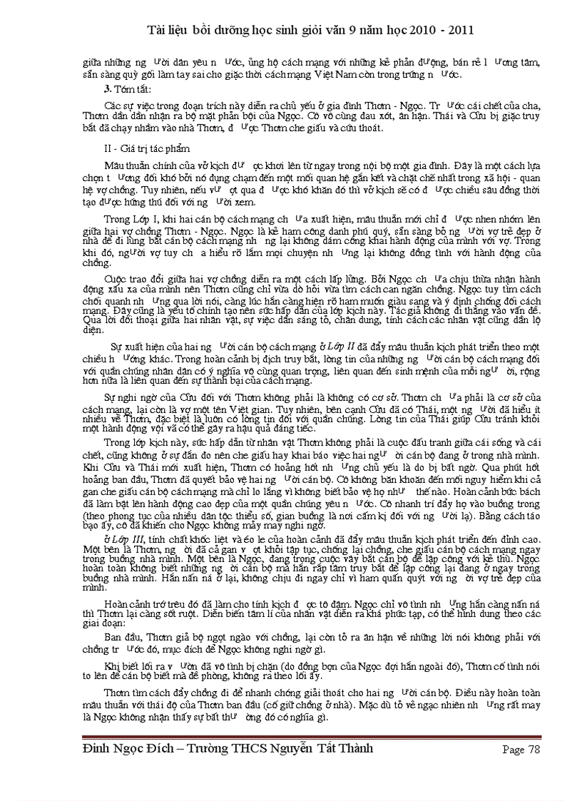 image for page Tài liệu bồi dưỡng HS giỏi văn 9