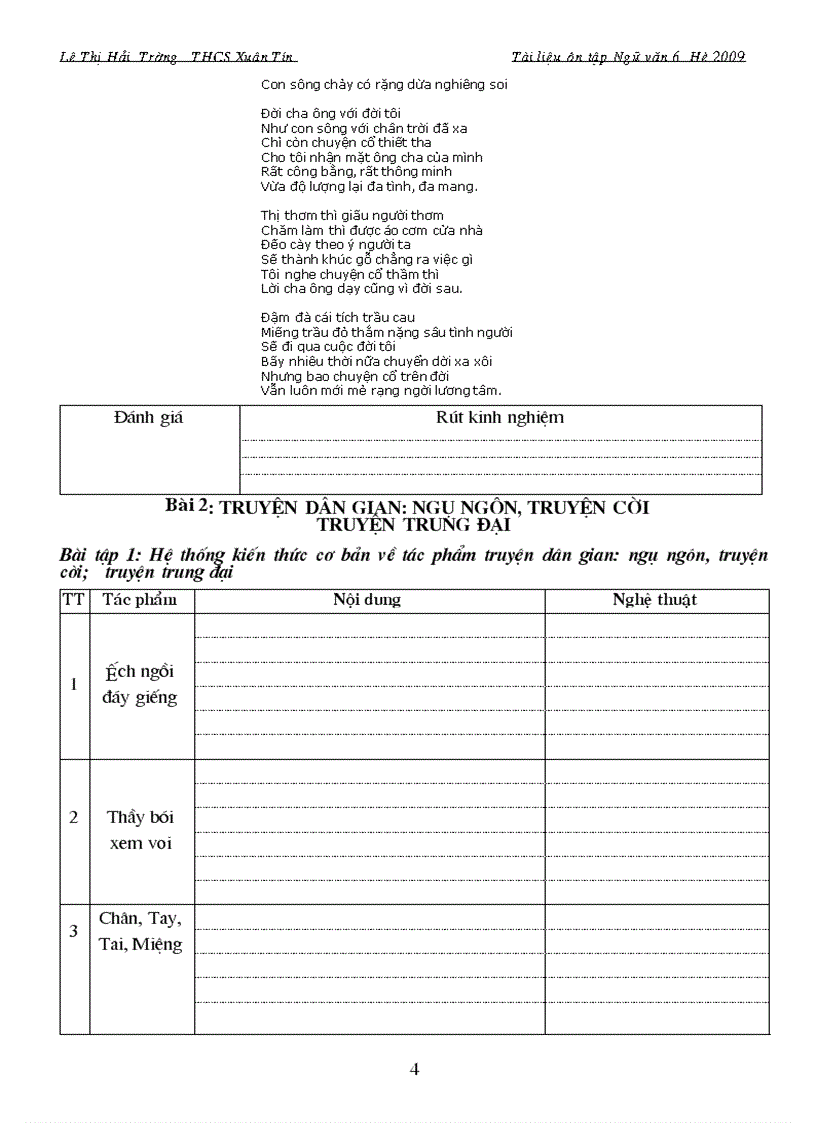 image for page Tai lieu on tap he mon Ngu van 6 doc