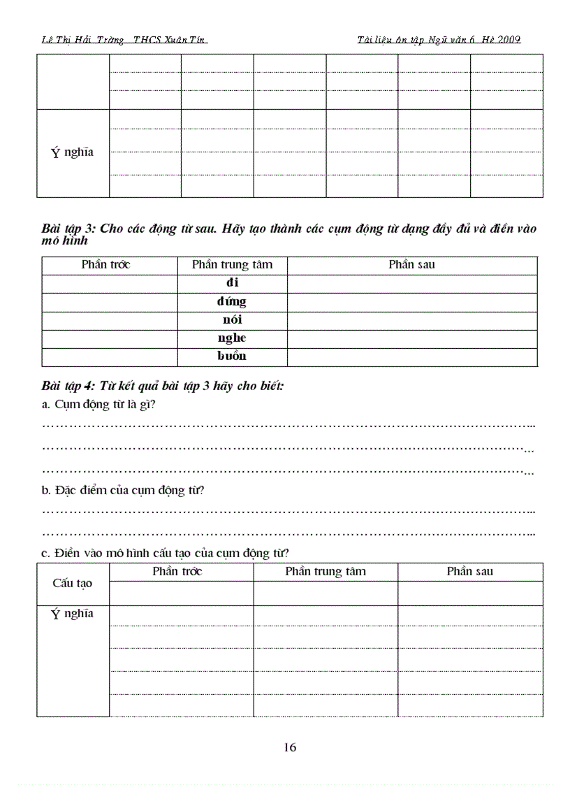 image for page Tai lieu on tap he mon Ngu van 6 doc