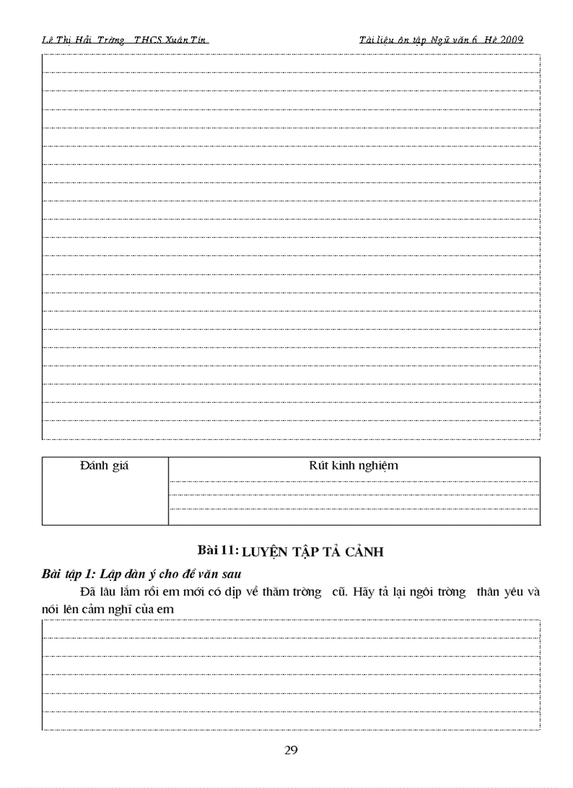 image for page Tai lieu on tap he mon Ngu van 6 doc