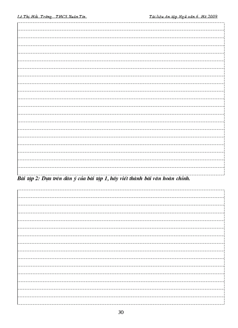 image for page Tai lieu on tap he mon Ngu van 6 doc