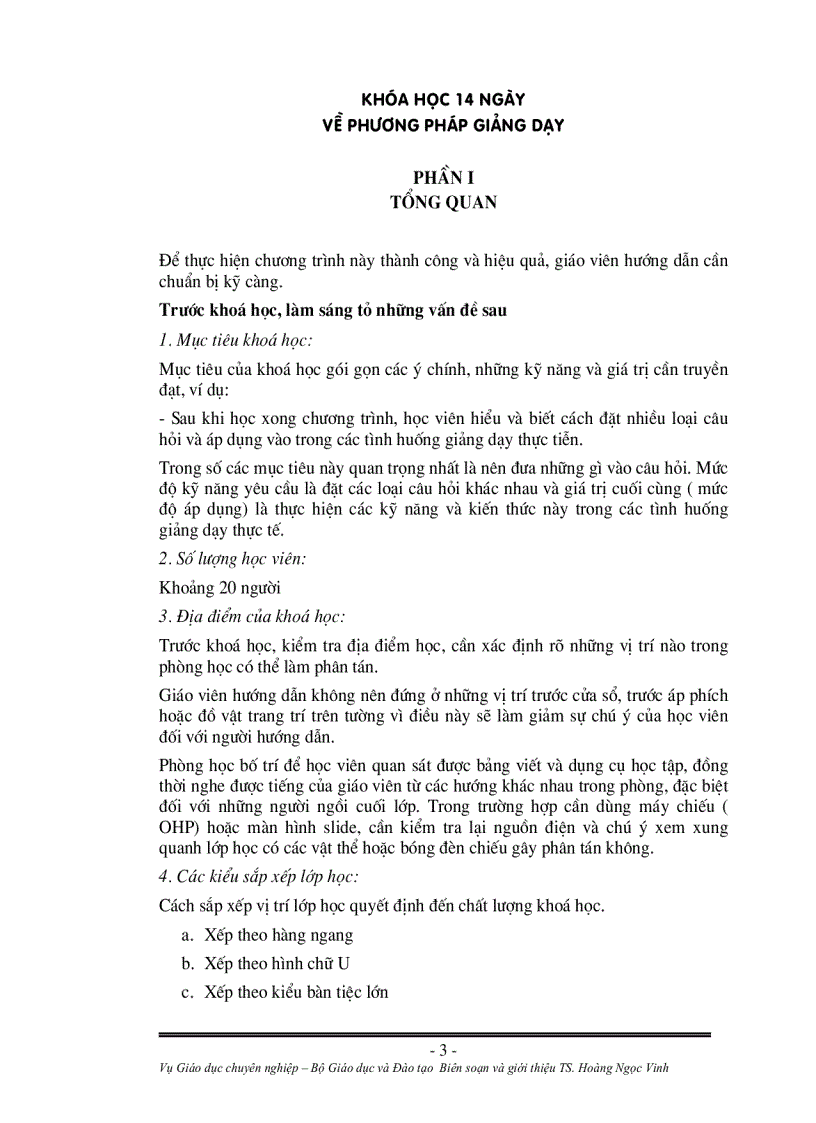 image for page Tập huấn về PPDH