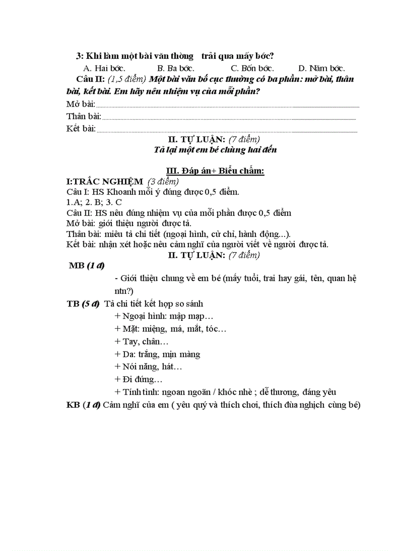 image for page Tiết 105 viết bài TLV số 6 Lớp 6