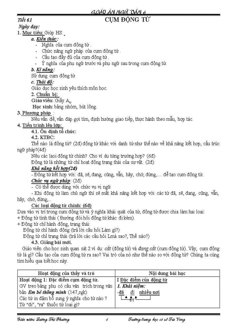 image for page Tiet 61 cụm động từ