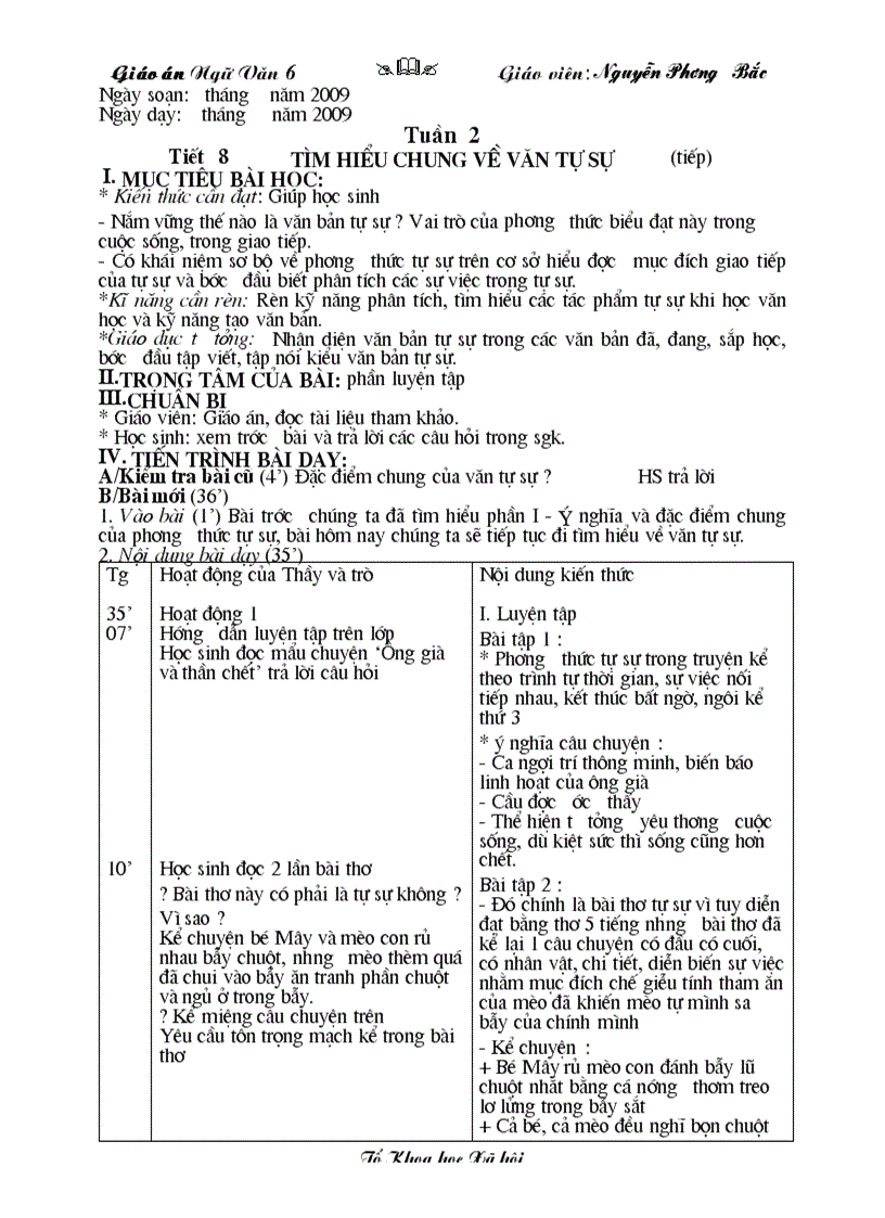 image for page Tiết 8 Tìm hiểu chung về văn tự sự tiếp