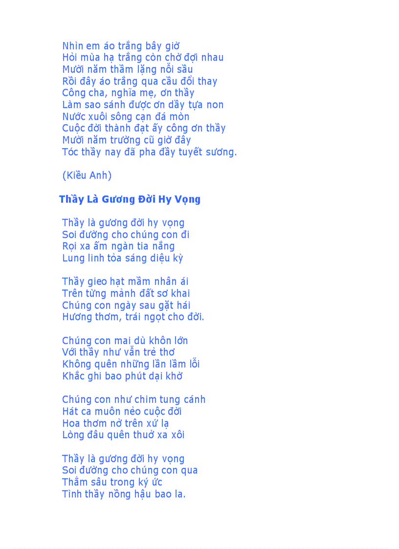 image for page Tổng hợp các bài thơ hay về Thầy Cô