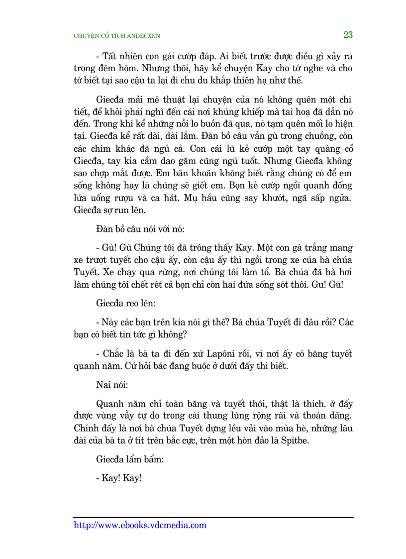 image for page Truyện cổ tích andecxen