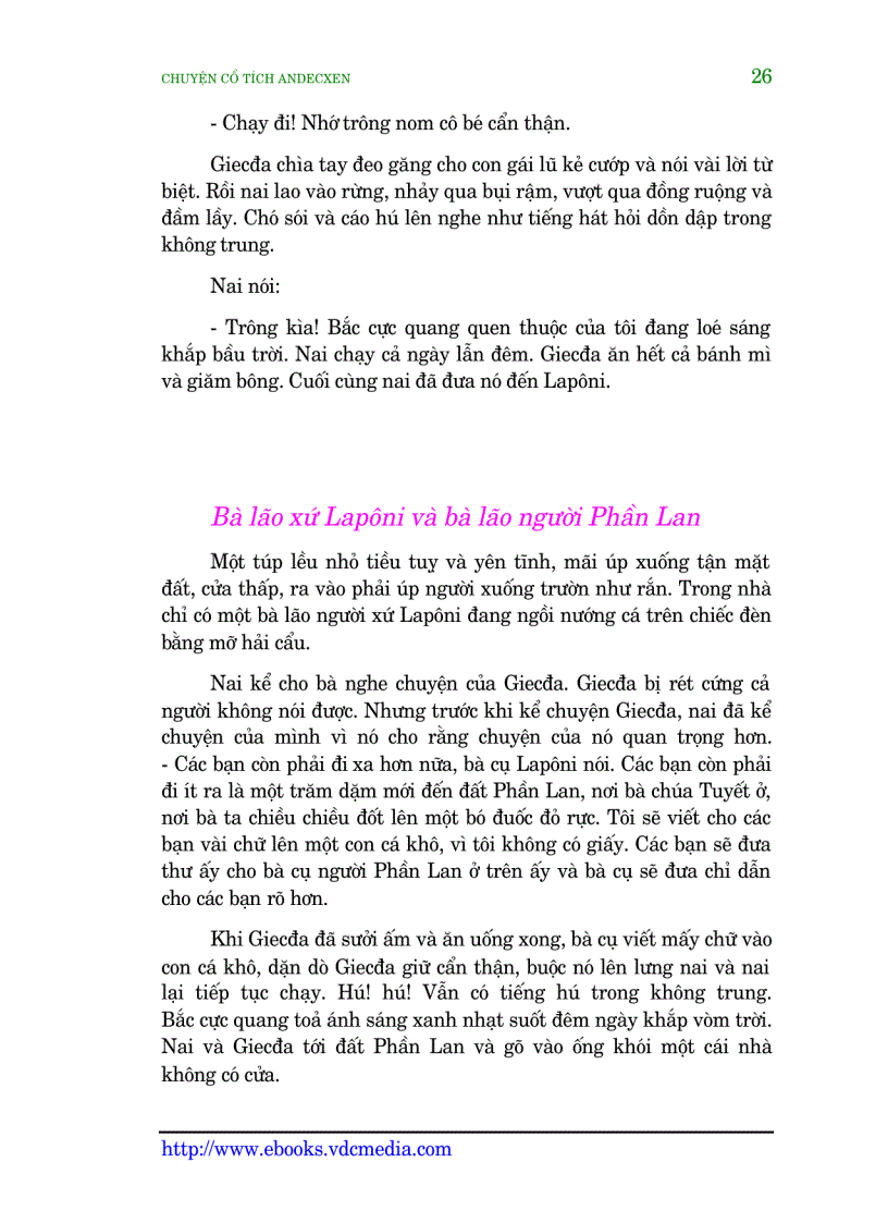 image for page Truyện cổ tích andecxen