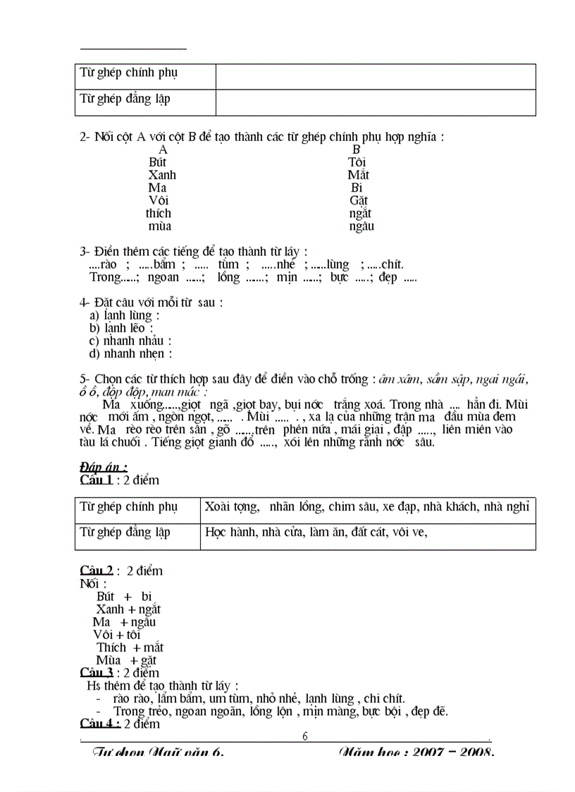 image for page Tự Chọn ngữ văn 6 3cot