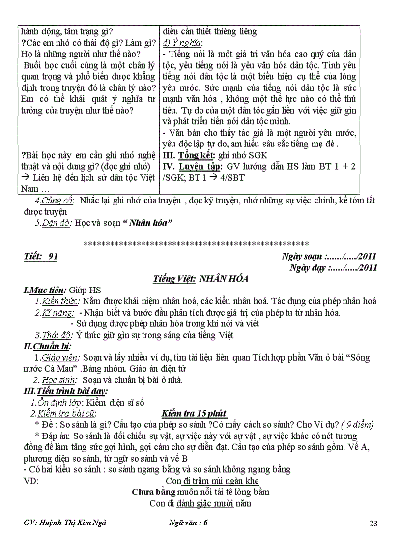 image for page Văn 6 kỳ 2 chuẩn KTKN