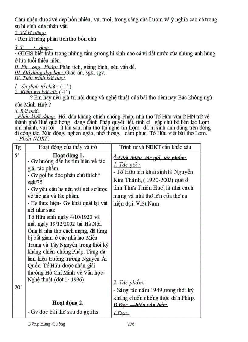 image for page Văn 6 soạn theo các bước của SGD Cao Bằng