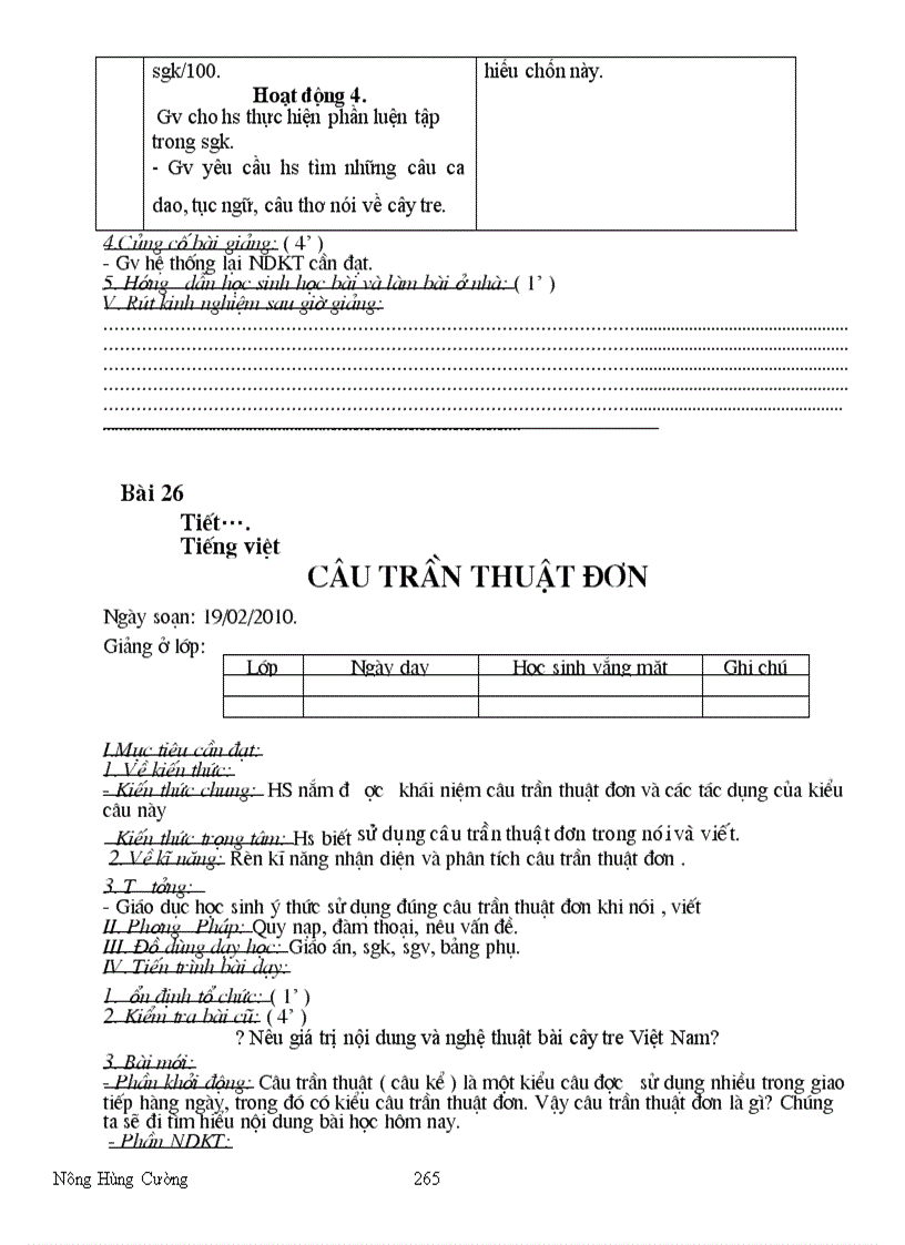 image for page Văn 6 soạn theo các bước của SGD Cao Bằng