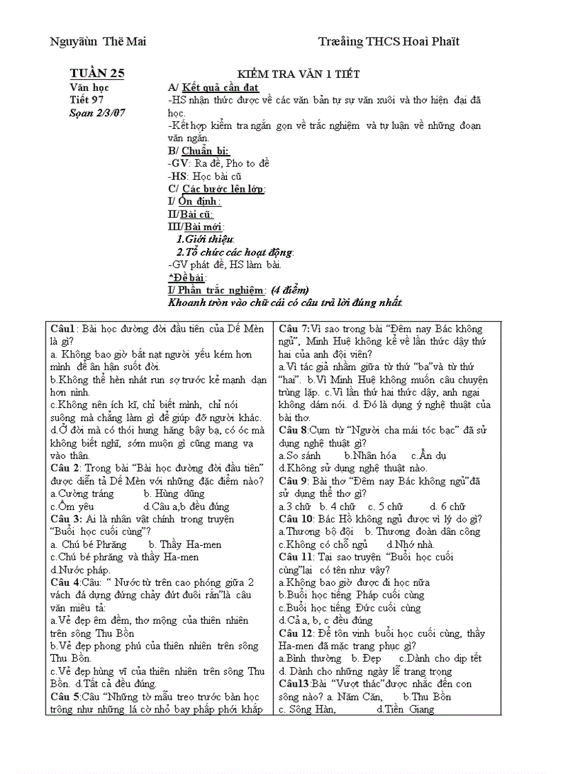 image for page Văn 6 tiết 97