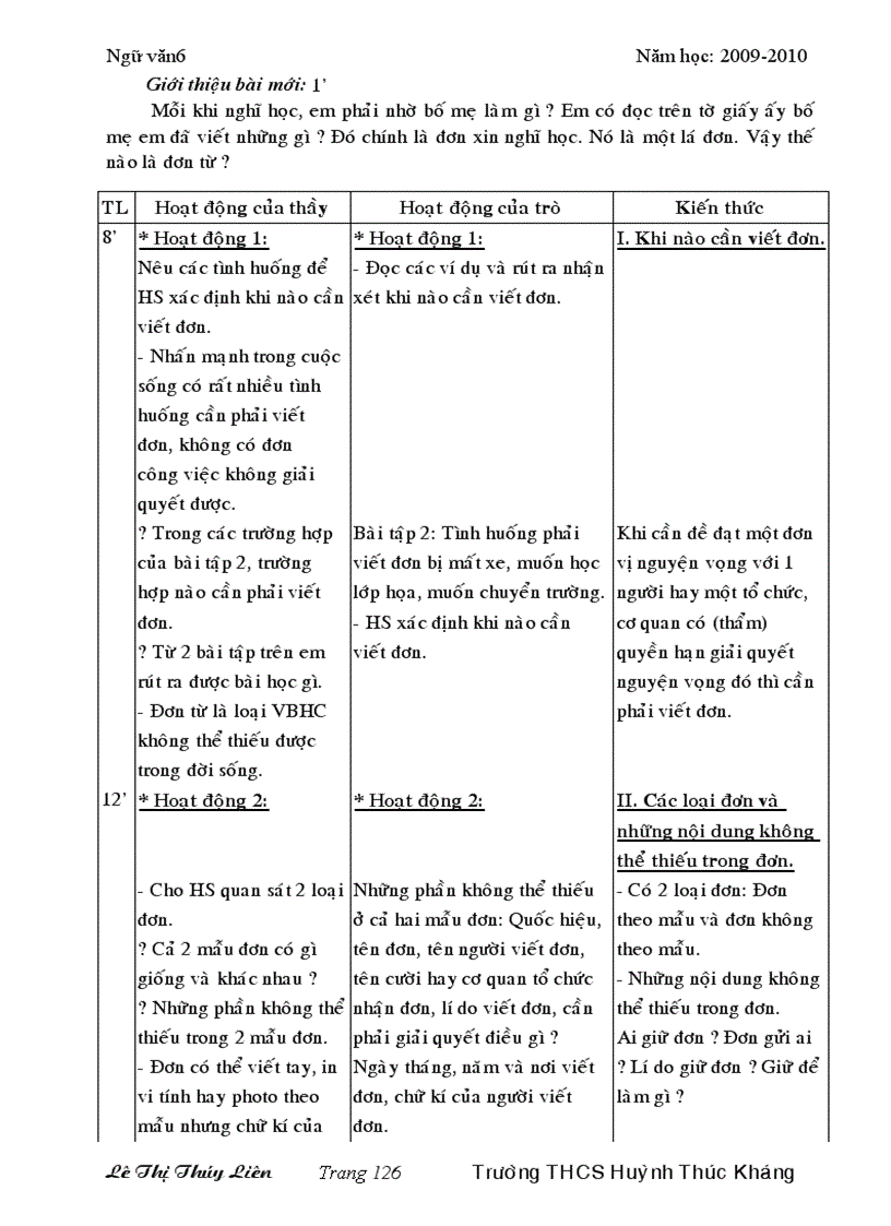 image for page Văn 6 4 cột hkii đầy đủ